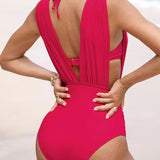 Maya – Corrigerende Badpak met V-hals