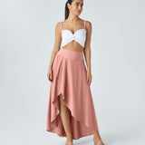 Maxi nederdel med slit, stilfuld elegance og komfort