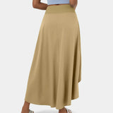 Maxi nederdel med slit, stilfuld elegance og komfort
