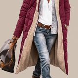 Johna – Luksuriøs vendbar sherpa-frakke