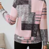 Karen | Trøje med grafisk print og lynlås