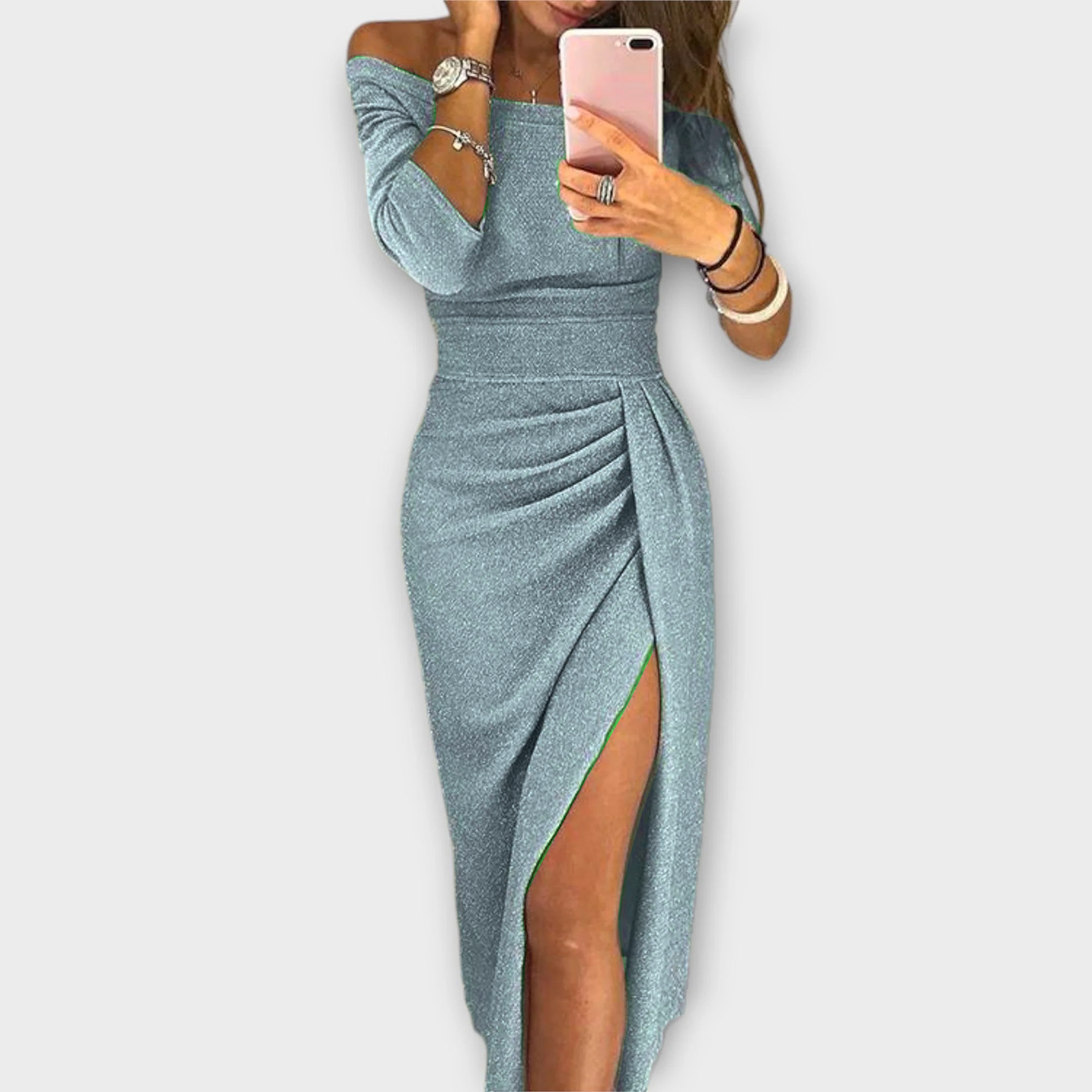 Helena - elegant skulderfri kjole