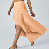 Maxi nederdel med slit, stilfuld elegance og komfort