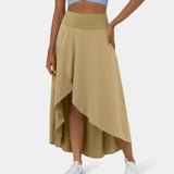Maxi nederdel med slit, stilfuld elegance og komfort