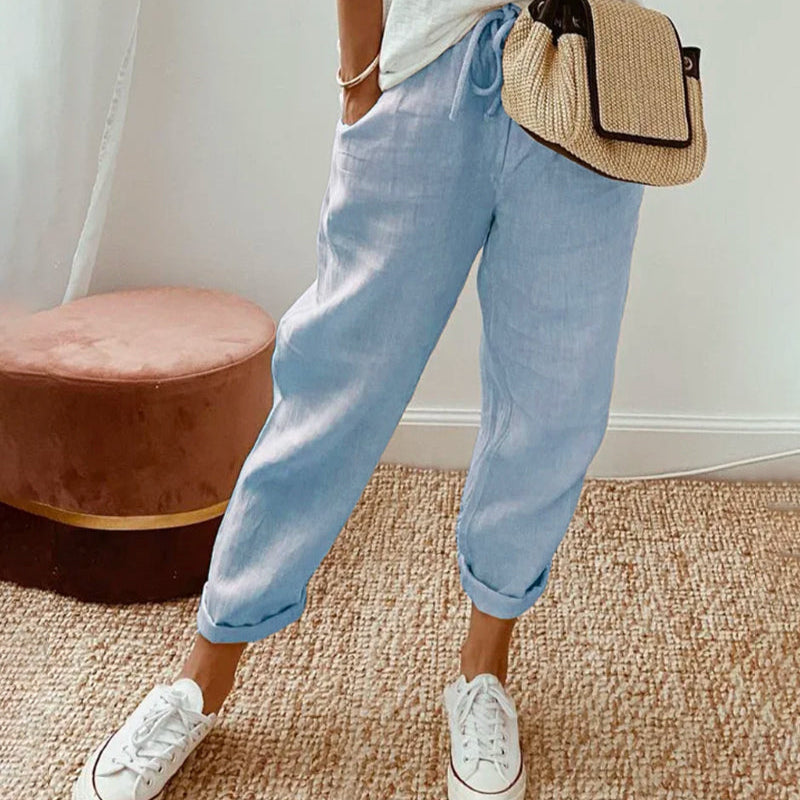 Lette linnebrokke bukser med stil
