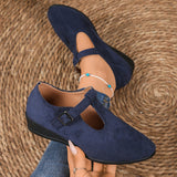 Tonya | Sko med kilehæl og spænde