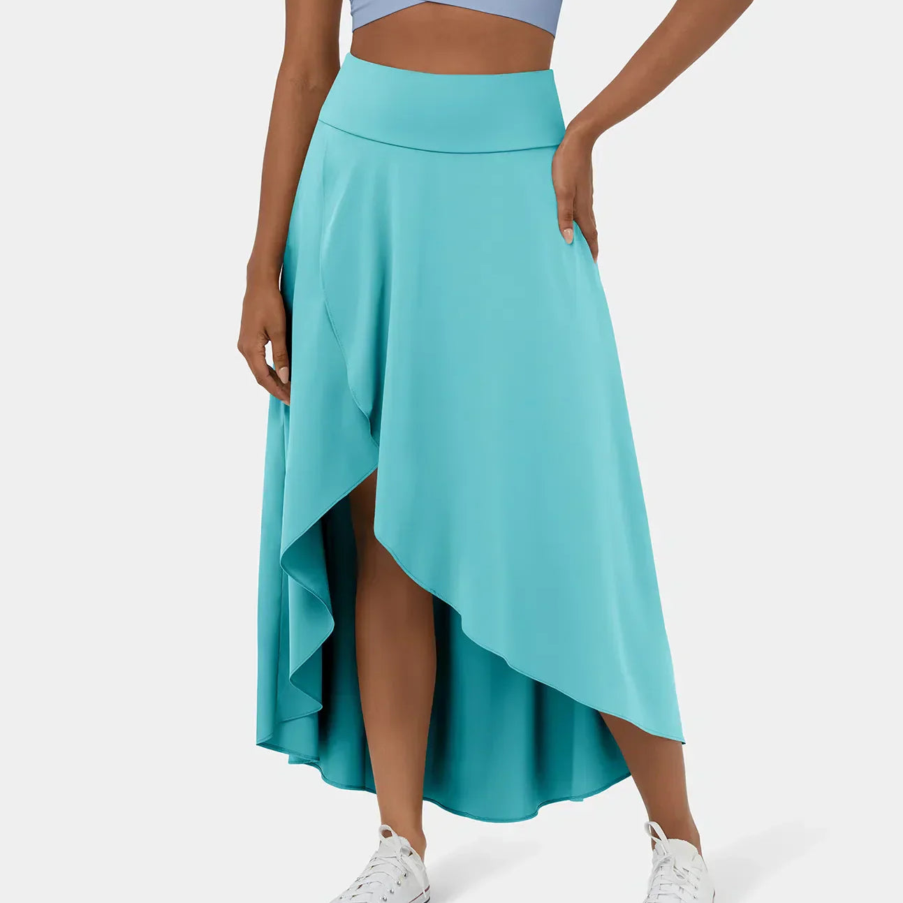 Maxi nederdel med slit, stilfuld elegance og komfort