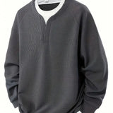 Aldous – Langærmet skjorte med vaffelmønster