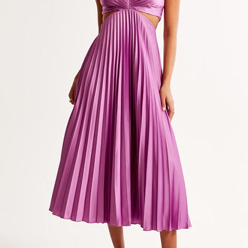 Elegant plisseret maxikjol