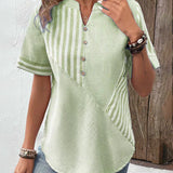 Klassisk Stribet Bluse
