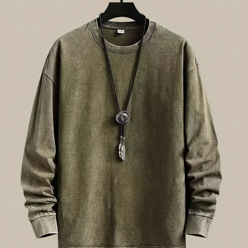 Aldo – Vintage-inspireret langærmet skjorte