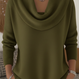 Karol | Elegant Striktrøje med Hættekrave