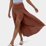 Maxi nederdel med slit, stilfuld elegance og komfort