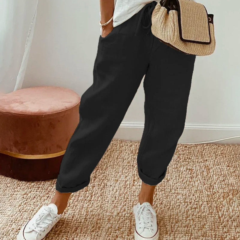 Lette linnebrokke bukser med stil