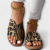 Smarte tofarvede mules med leopardprint