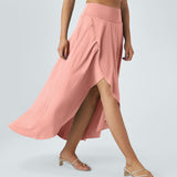 Maxi nederdel med slit, stilfuld elegance og komfort