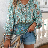 Sommerblomst Hud bluse