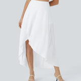 Maxi nederdel med slit, stilfuld elegance og komfort