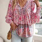Sommerblomst Hud bluse