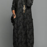 Cassie | Afslappet vinterkjole med rund hals