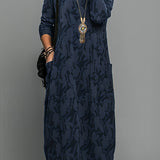 Cassie | Afslappet vinterkjole med rund hals