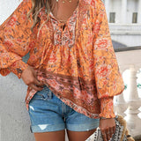 Sommerblomst Hud bluse