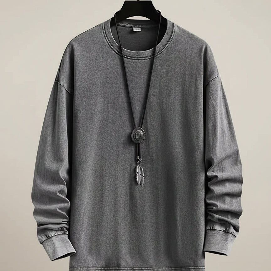 Aldo – Vintage-inspireret langærmet skjorte