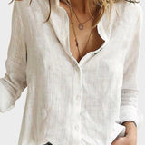 Eva | Skjorte i hør og bomuld