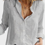 Eva | Skjorte i hør og bomuld