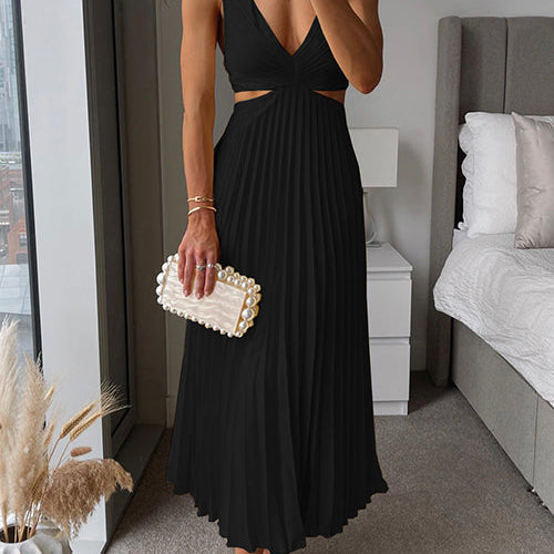 Elegant plisseret maxikjol