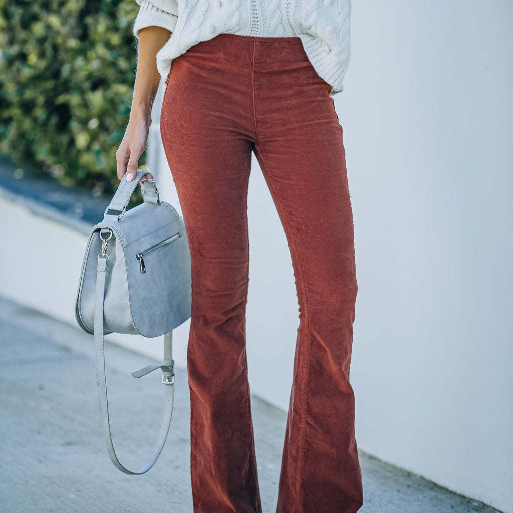 Fløjl Bukser med Slag