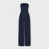 Elegant stropløs jumpsuit