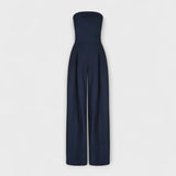 Elegant stropløs jumpsuit