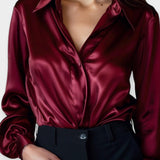 Mille | Satin skjorte