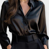 Mille | Satin skjorte