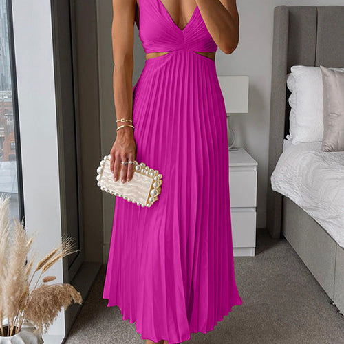 Elegant plisseret maxikjol