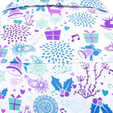 Herre Jule Rensdyr Festlig Print Xmas Ferie Hvid Langærmet Skjorte