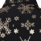 Herres Guld Jul Snefnug Print Langærmet Skjorte