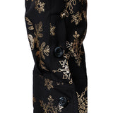 Herres Guld Jul Snefnug Print Langærmet Skjorte