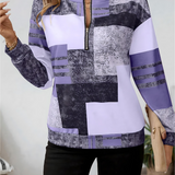 Karen | Trøje med grafisk print og lynlås