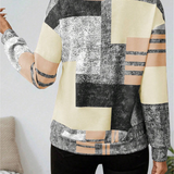 Karen | Trøje med grafisk print og lynlås