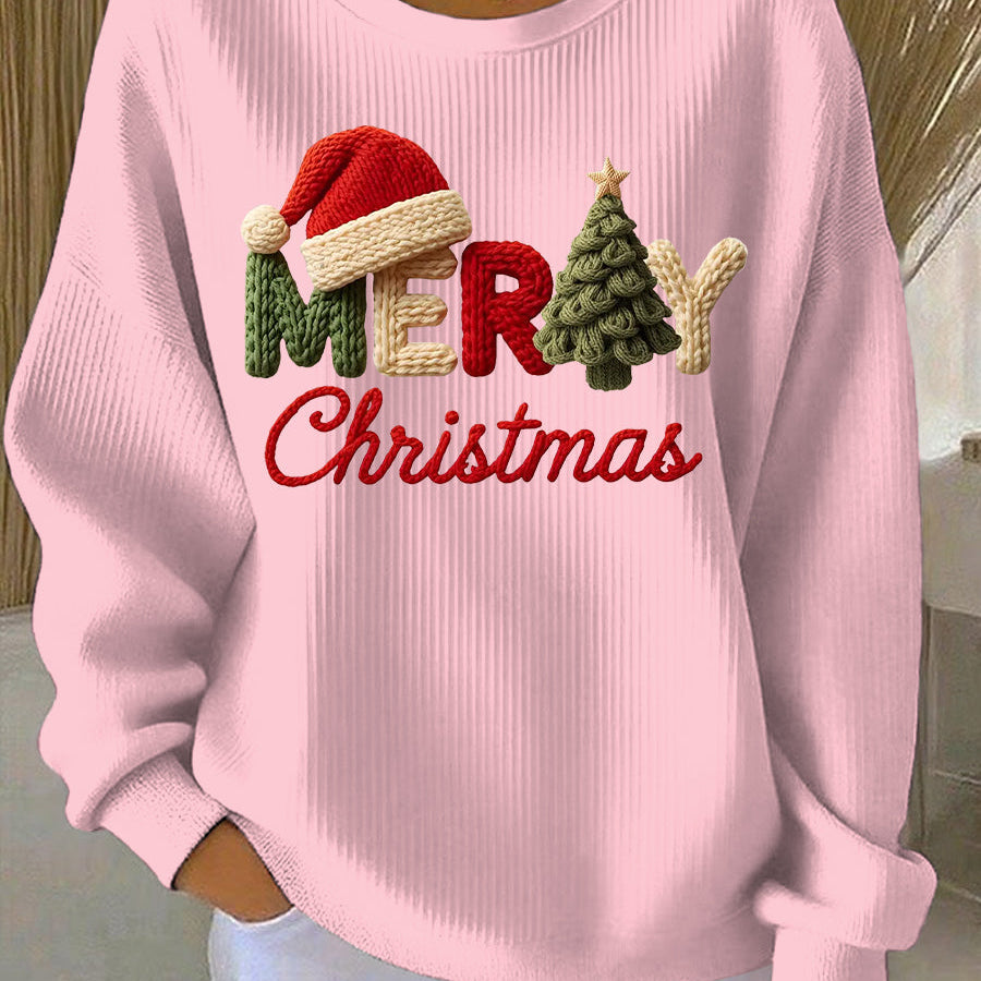 Merry Christmas - Kvindernes Juleprint Casual Sweatshirt