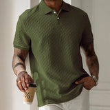 Struktureret poloshirt