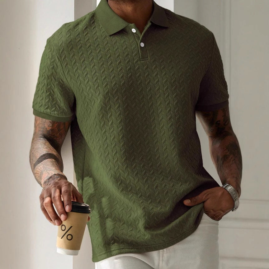 Struktureret poloshirt