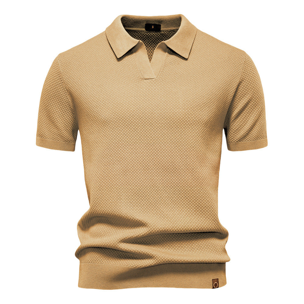 Strukturiertes Polo-Shirt