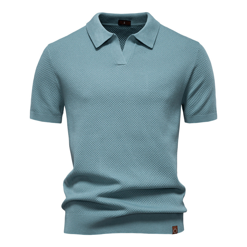 Strukturiertes Polo-Shirt