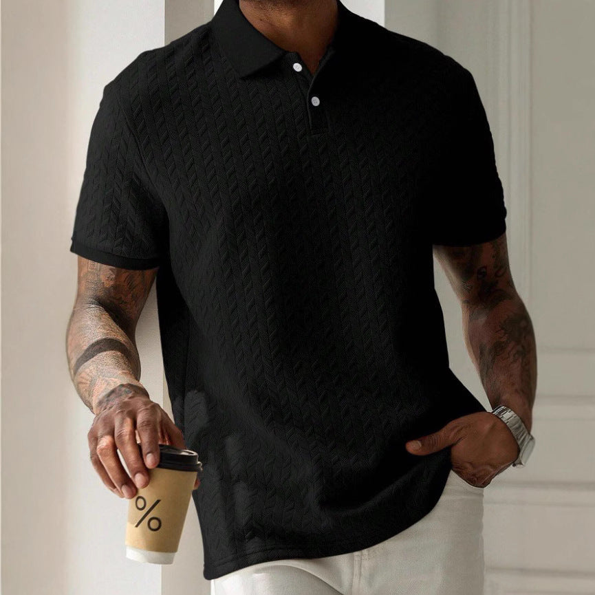 Struktureret poloshirt