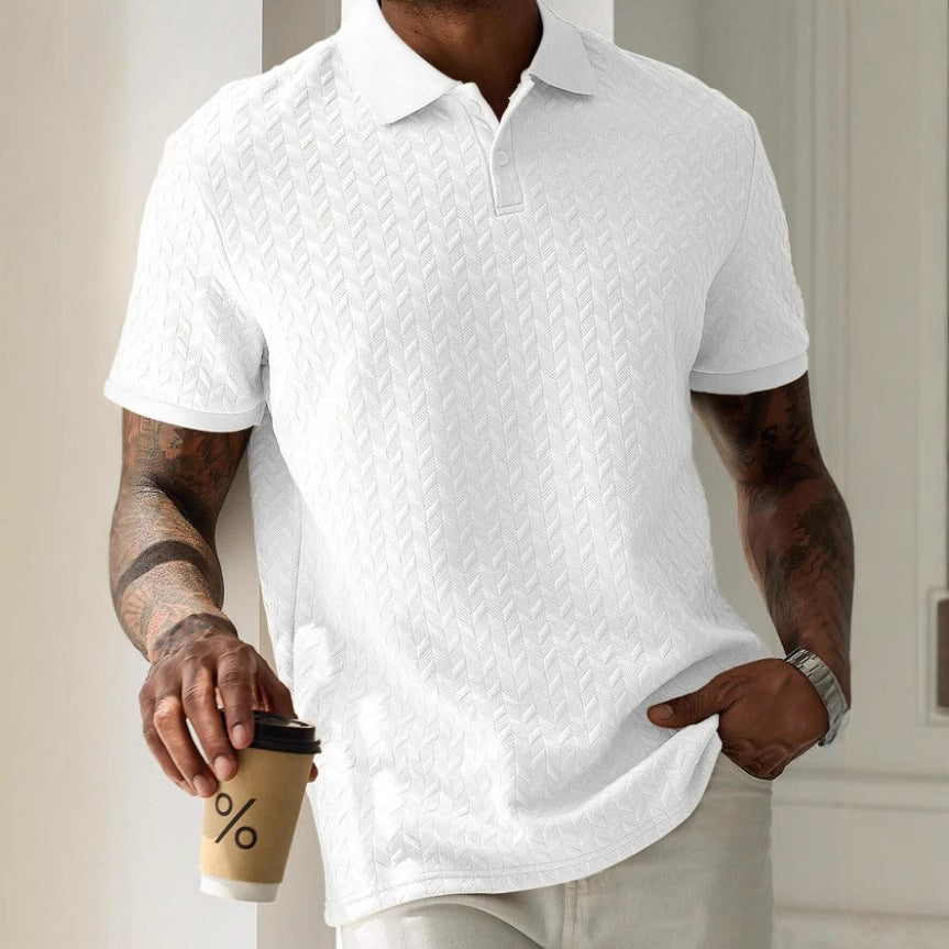 Struktureret poloshirt