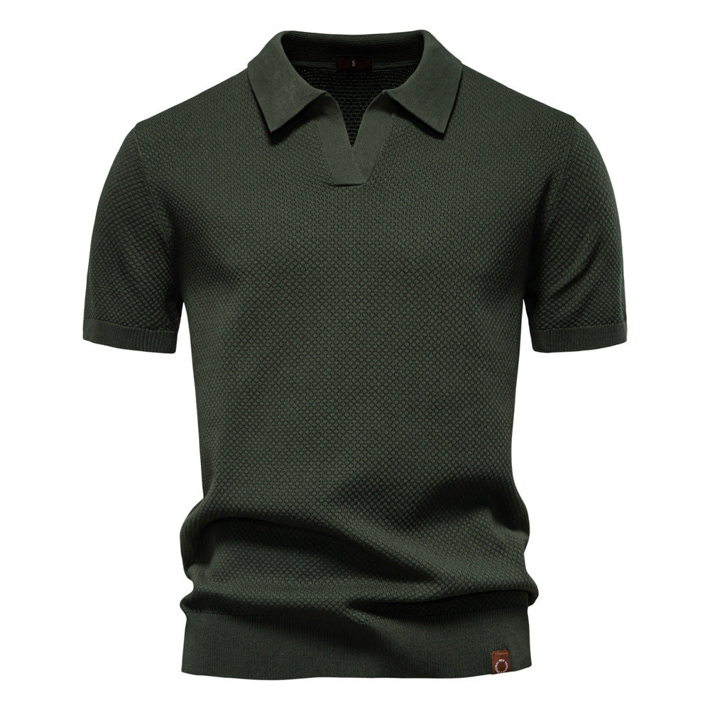 Strukturiertes Polo-Shirt