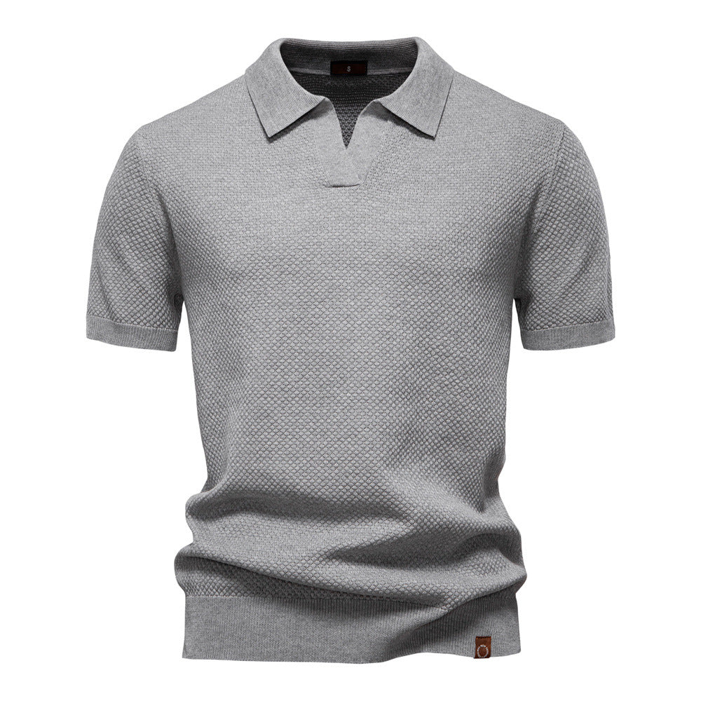 Strukturiertes Polo-Shirt